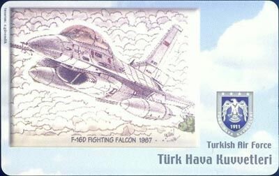 Turkish Air Force F 16D Fighting Falcon 1987